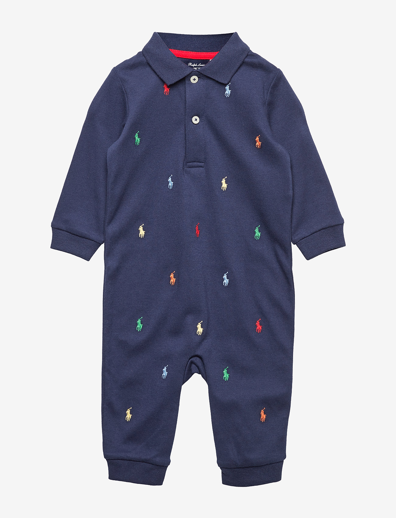 Ralph Lauren Baby - Polo Pony Soft Cotton Polo Coverall - french navy - 0