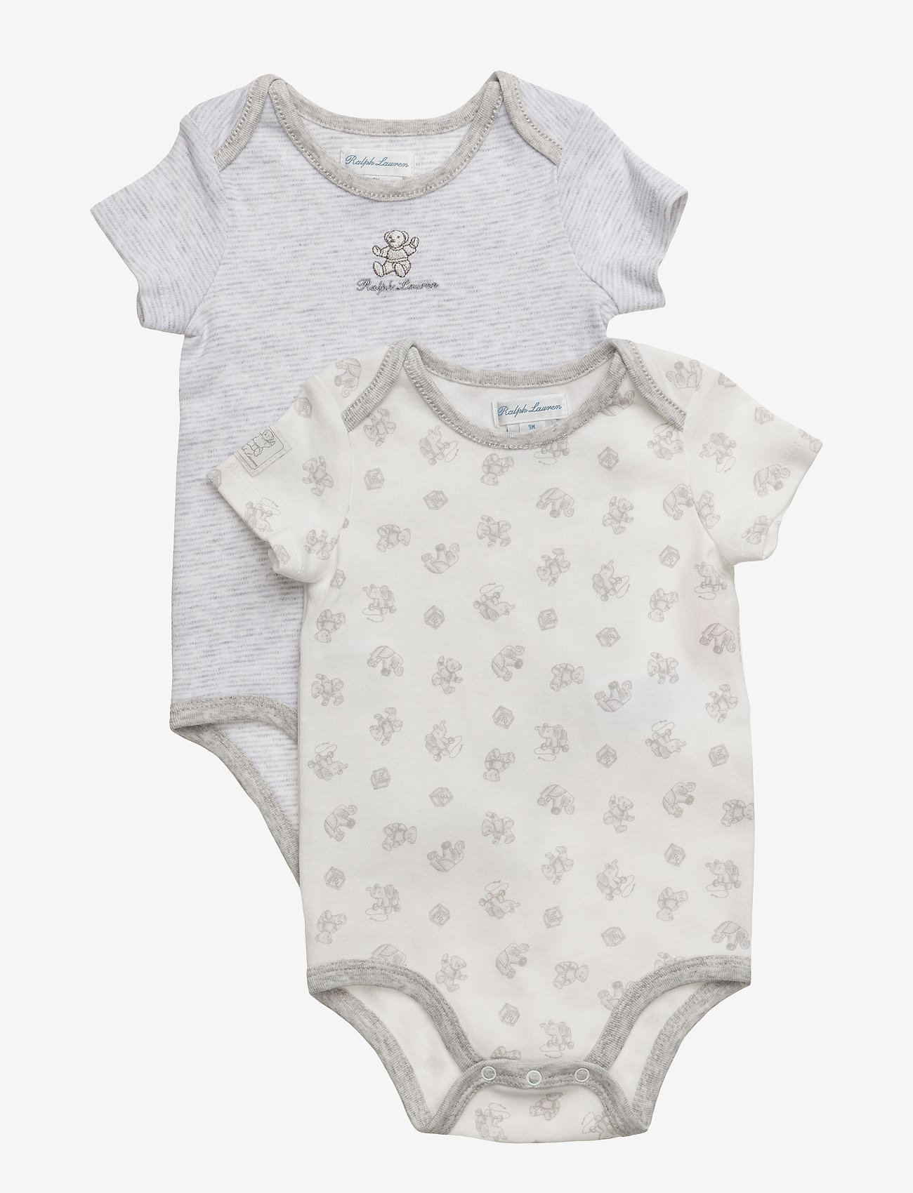 Ralph Lauren Baby - Cotton Bodysuit 2-Piece Set - quartz heather - 0