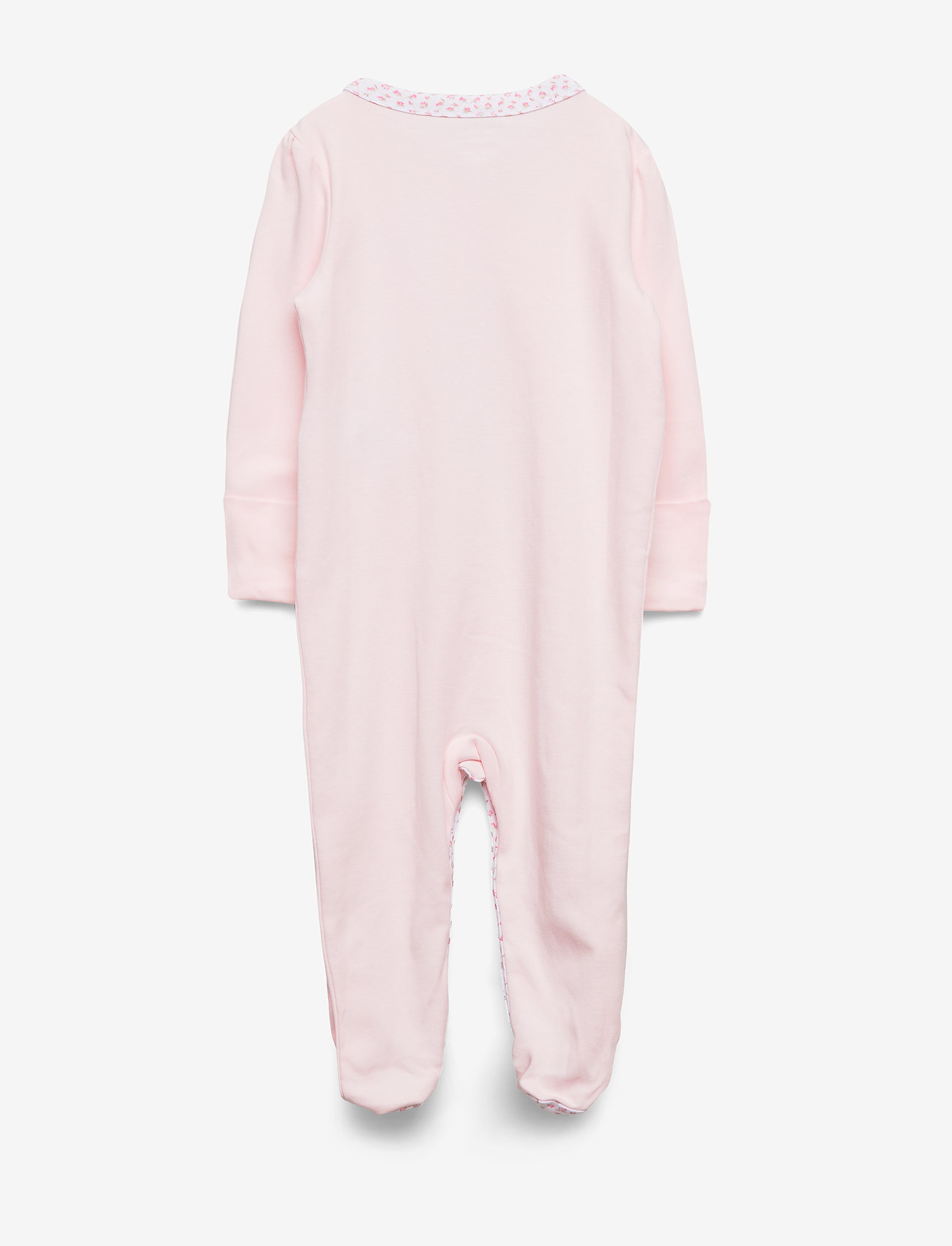 Ralph Lauren Baby - Floral-Trim Footed Coverall - natdragter - delicate pink - 1