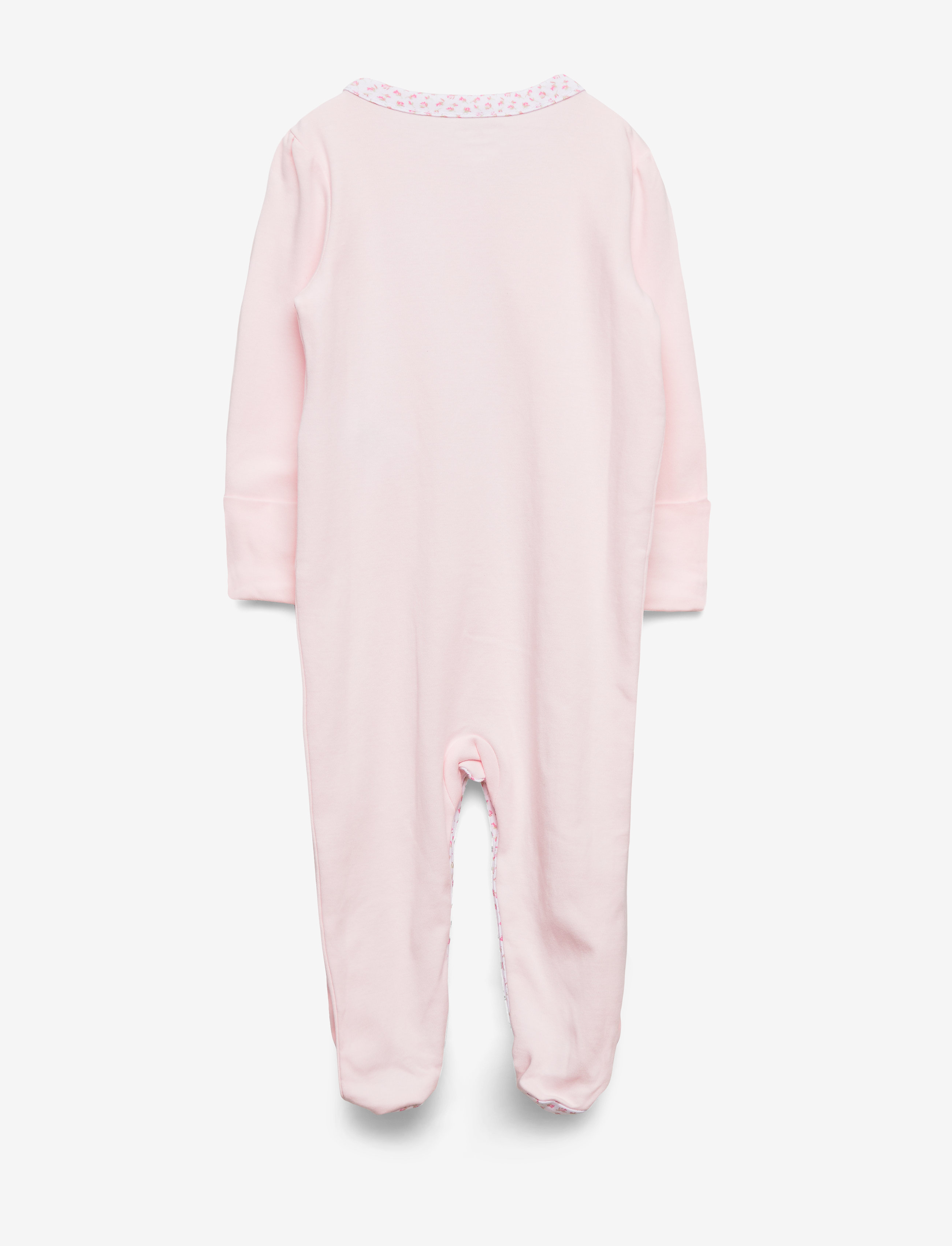 Ralph Lauren Baby - Floral-Trim Cotton Coverall - sovedresser - delicate pink - 1