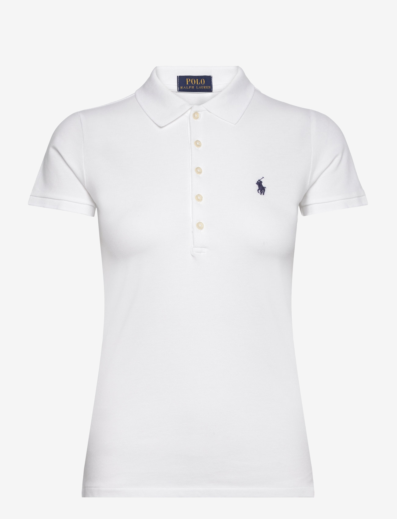 Ralph Lauren Golf - Slim Fit Stretch Polo Shirt - oberteile & t-shirts - ceramic white - 0