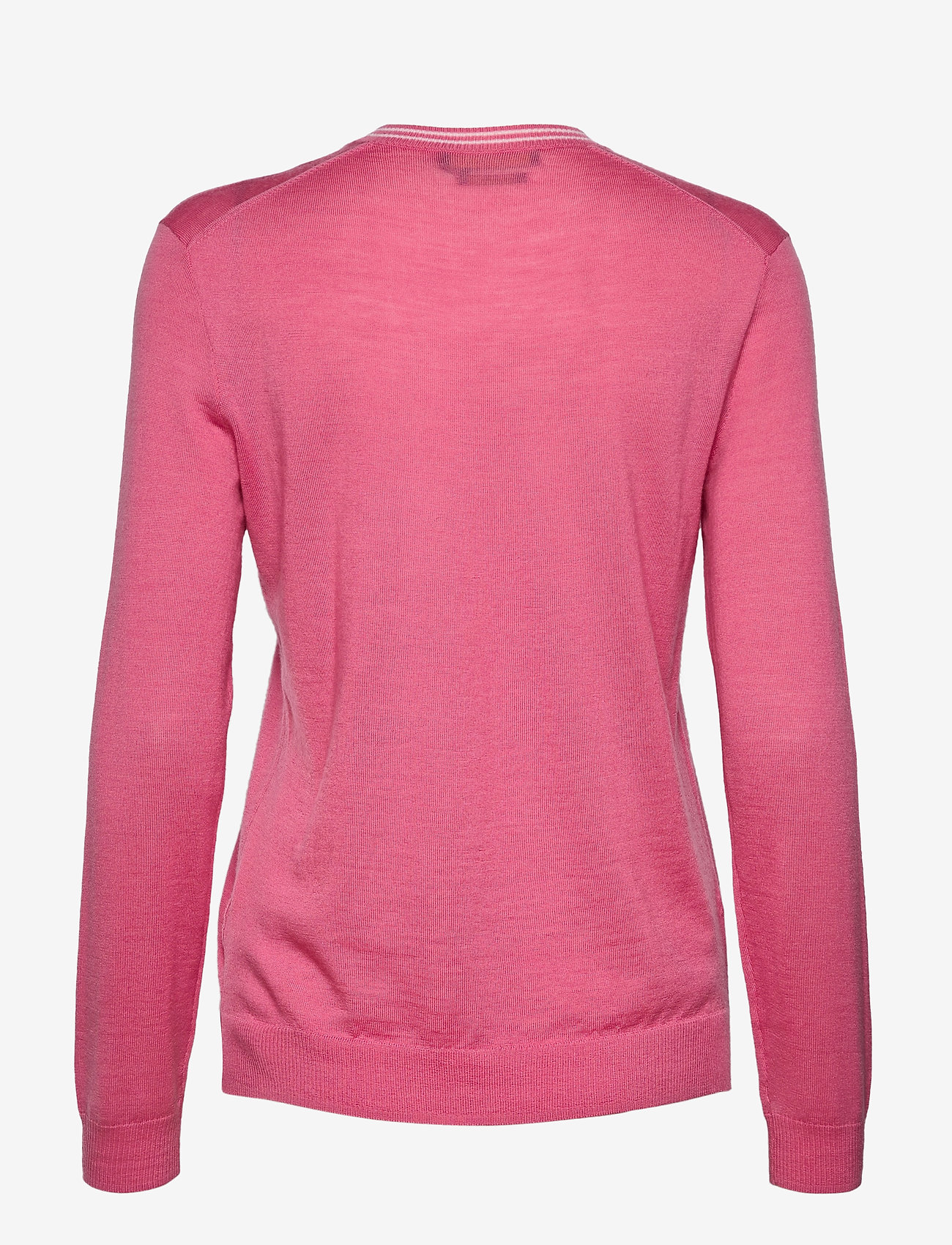 Ralph Lauren Golf - Merino Wool V-Neck Golf Sweater - antique rose/pure white - 1