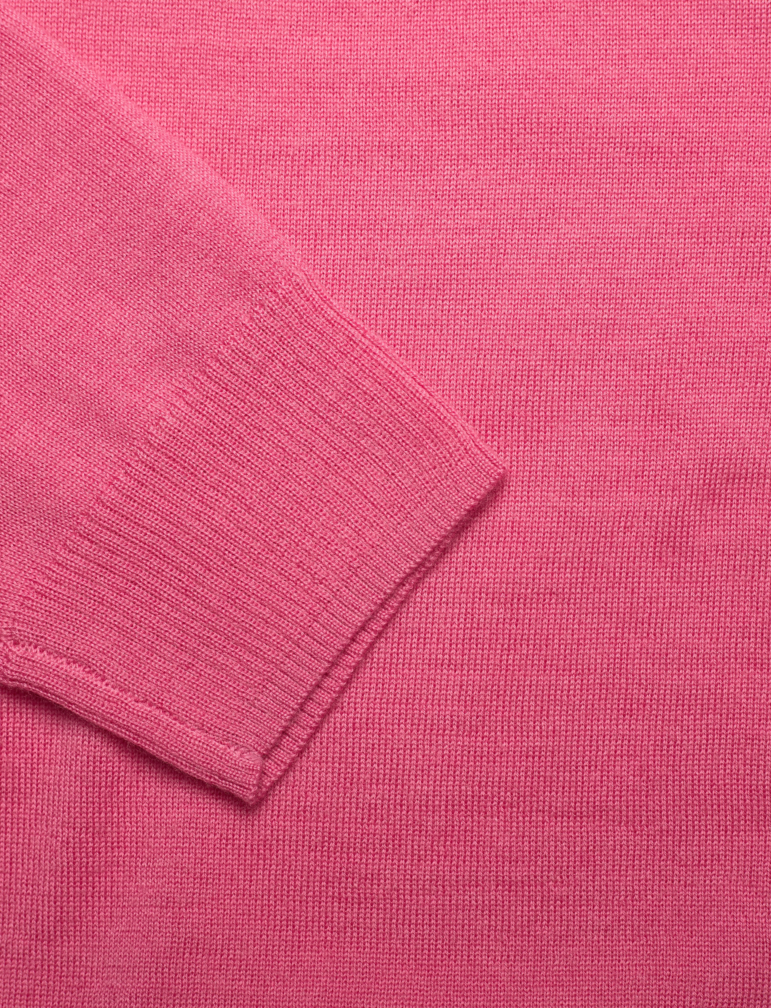 Ralph Lauren Golf - Merino Wool V-Neck Golf Sweater - antique rose/pure white - 3