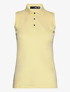 Sleeveless Piqué Polo Shirt - T-BIRD YELLOW