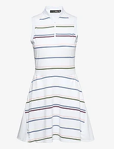 Striped Fit-and-Flare Piqué Dress, Ralph Lauren Golf
