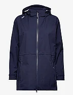 Water-Repellent Stretch Hooded Jacket - NAVY