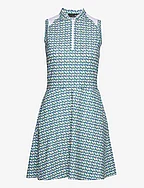 Graphic Paneled Jersey Dress - SPRING WICKER