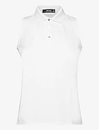 Classic Fit Sleeveless Tour Polo Shirt - CERAMIC WHITE
