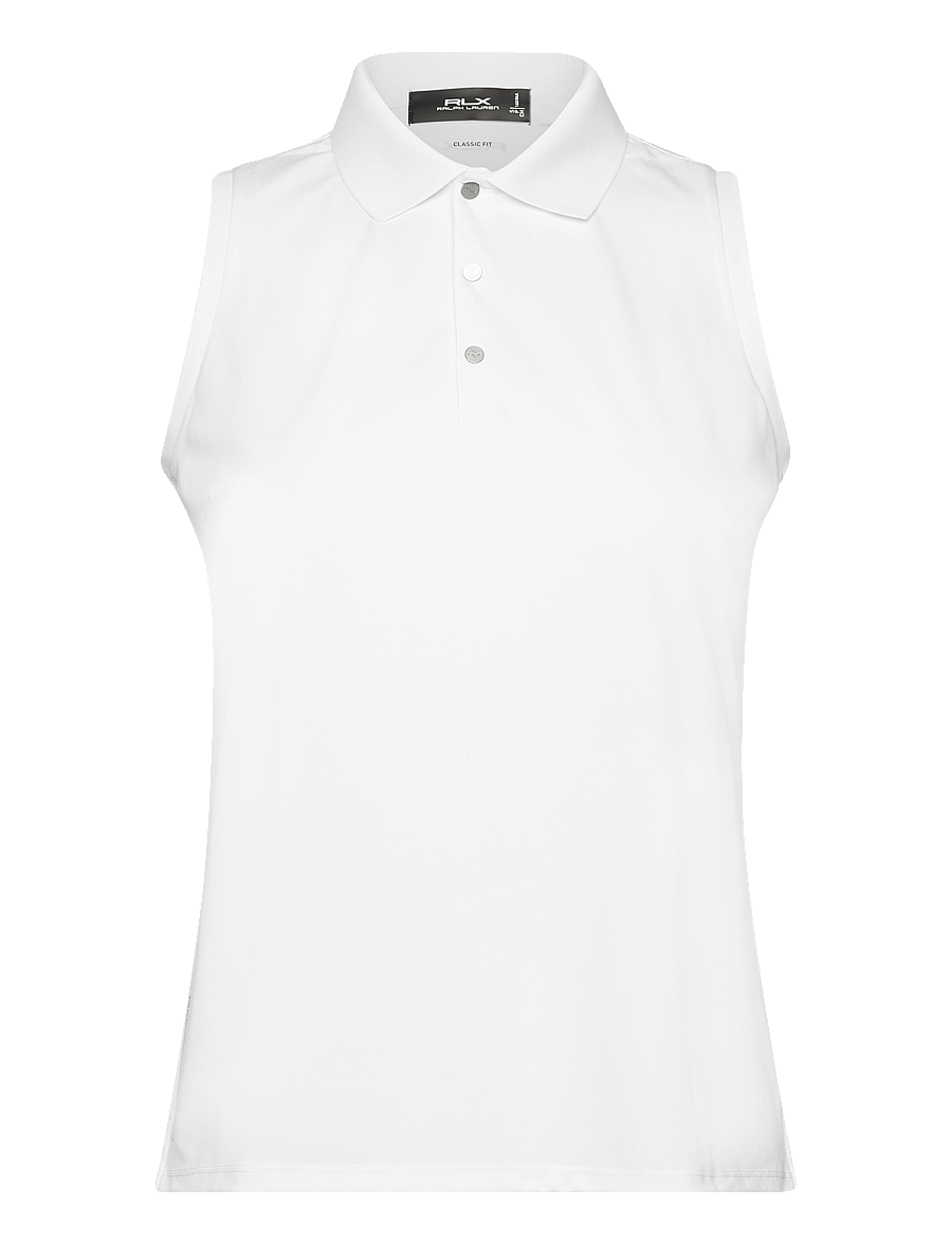 Ralph Lauren Golf - Classic Fit Sleeveless Tour Polo Shirt - ceramic white - 0