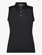 Classic Fit Sleeveless Tour Polo Shirt - POLO BLACK