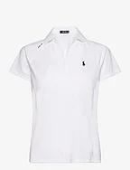 Tailored Fit Mesh Polo Shirt - CERAMIC WHITE