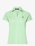 Tailored Fit Mesh Polo Shirt - PASTEL MINT