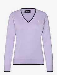 Ralph Lauren Golf - Cotton-Blend V-Neck Sweater - džemperi - flower purple - 0