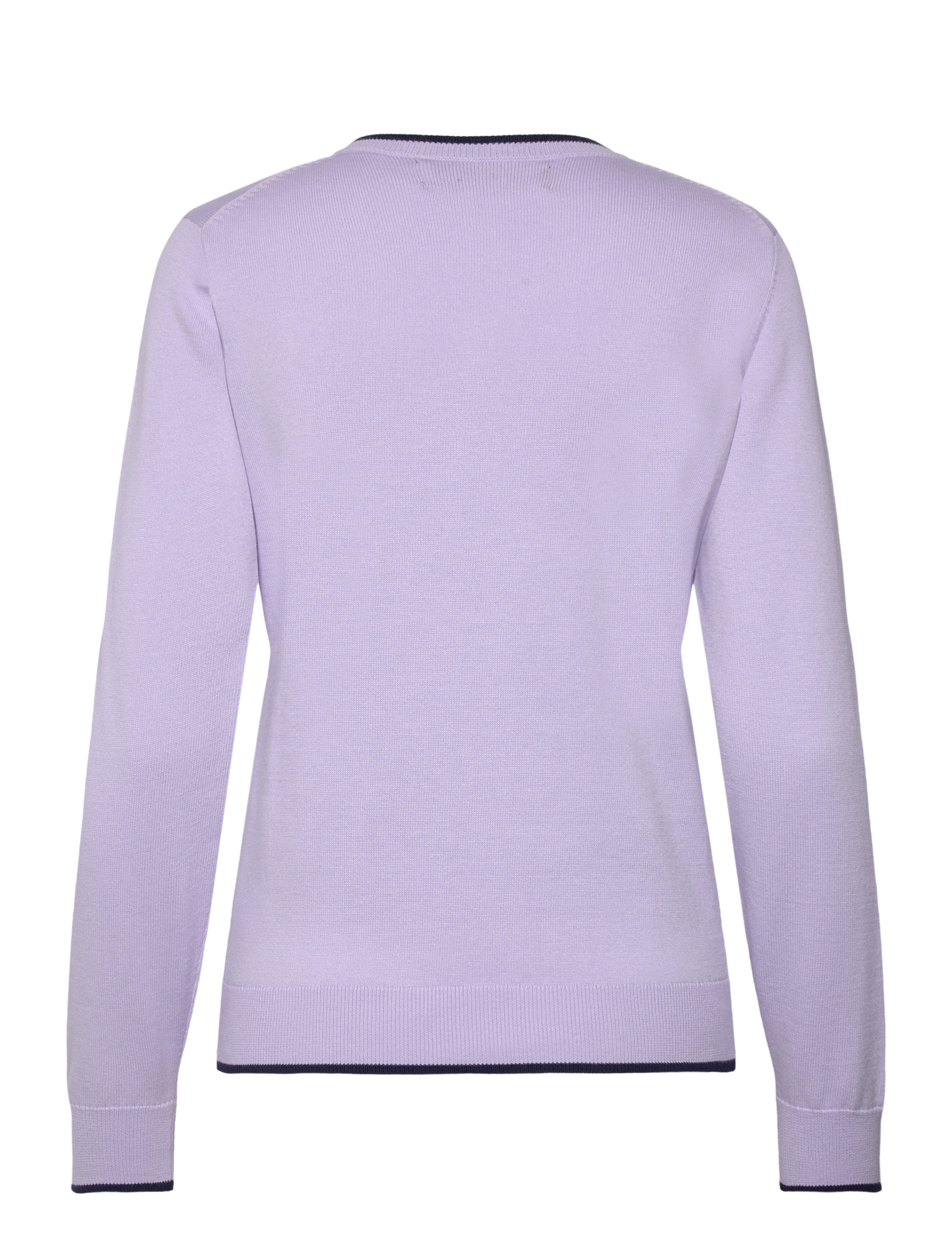 Ralph Lauren Golf - Cotton-Blend V-Neck Sweater - flower purple - 1