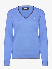 Ralph Lauren Golf - Cotton-Blend V-Neck Sweater - moterims - greenwich blue - 0