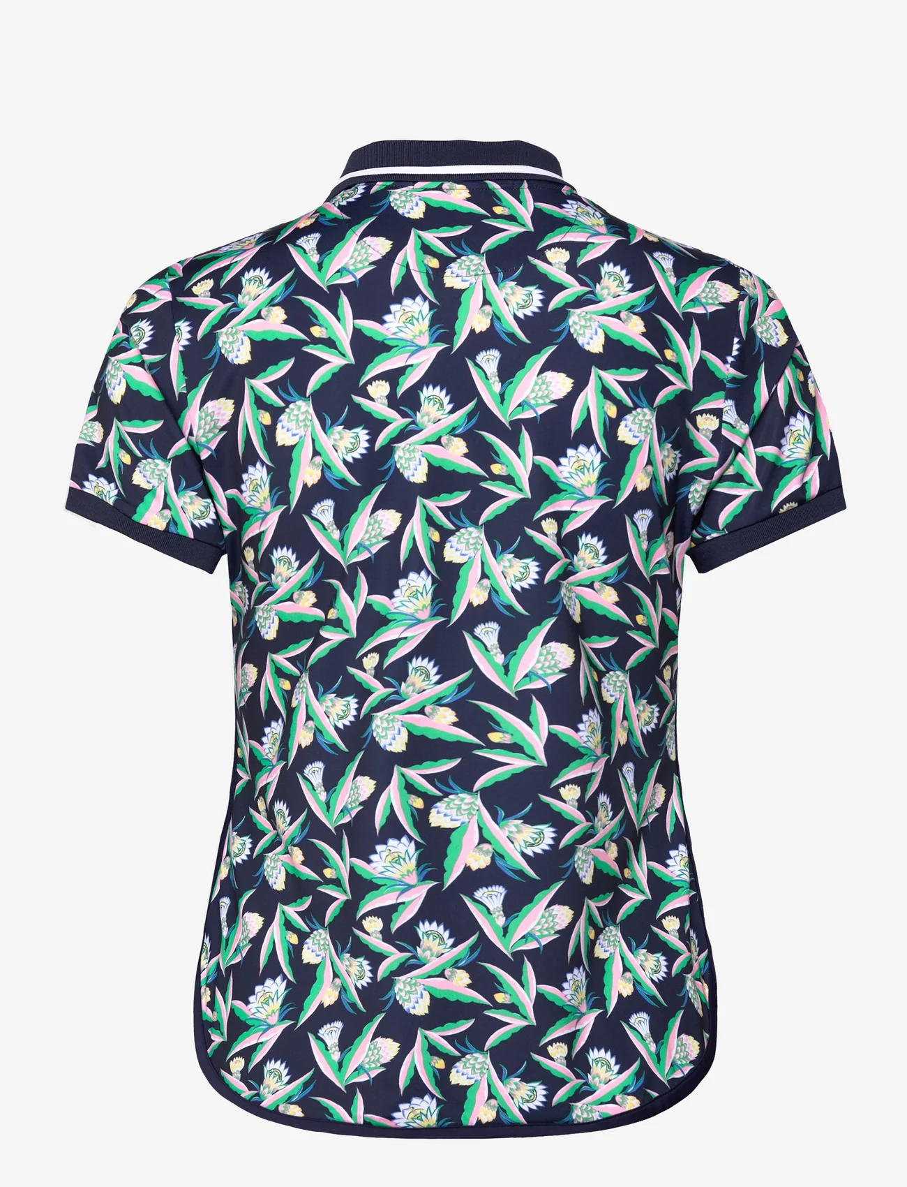 Ralph Lauren Golf - Tailored Fit Floral Polo Shirt - polo krekli - navy bonheur flor - 1