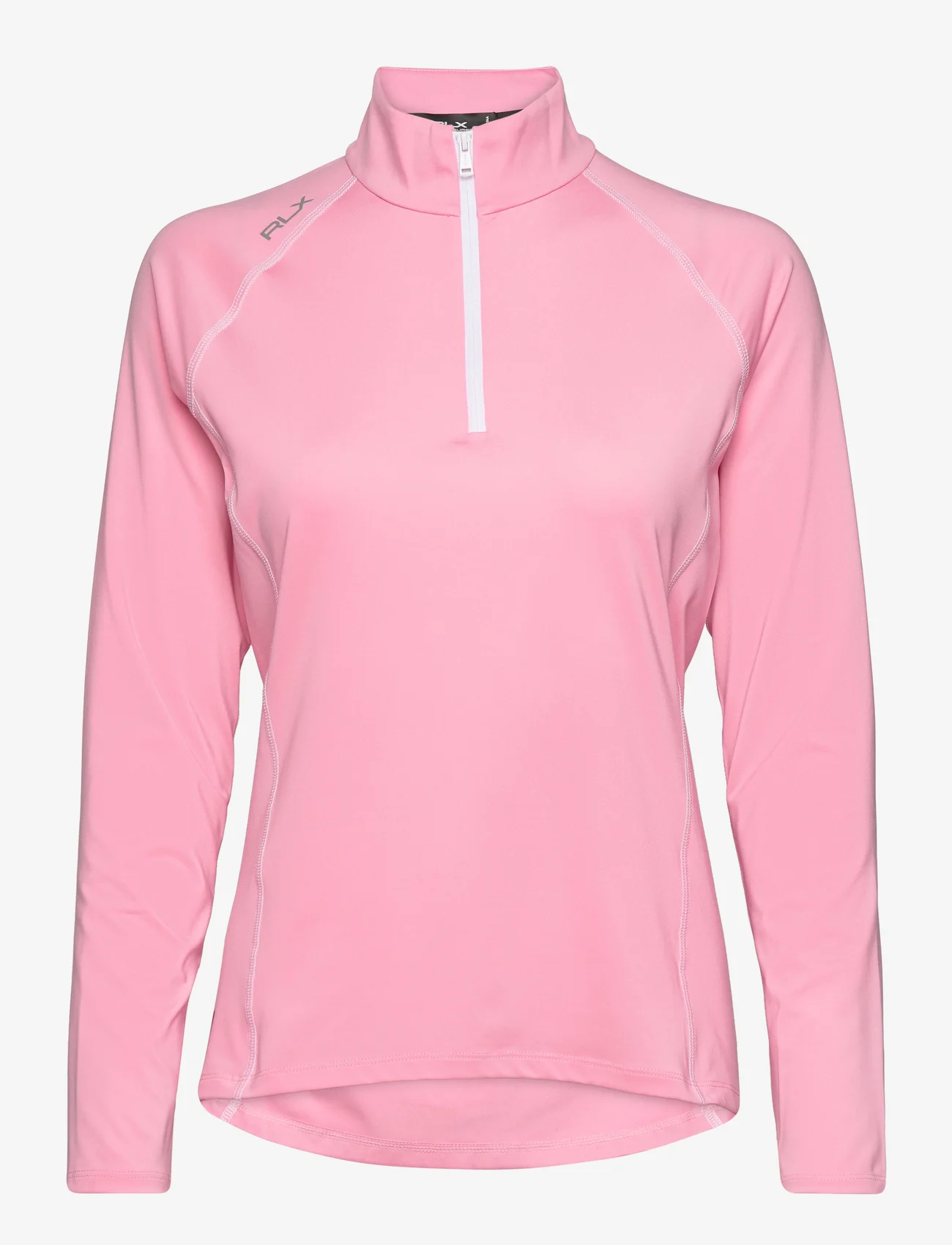 Ralph Lauren Golf - Stretch Jersey Quarter-Zip Pullover - megzti drabužiai - course pink/ceram - 0
