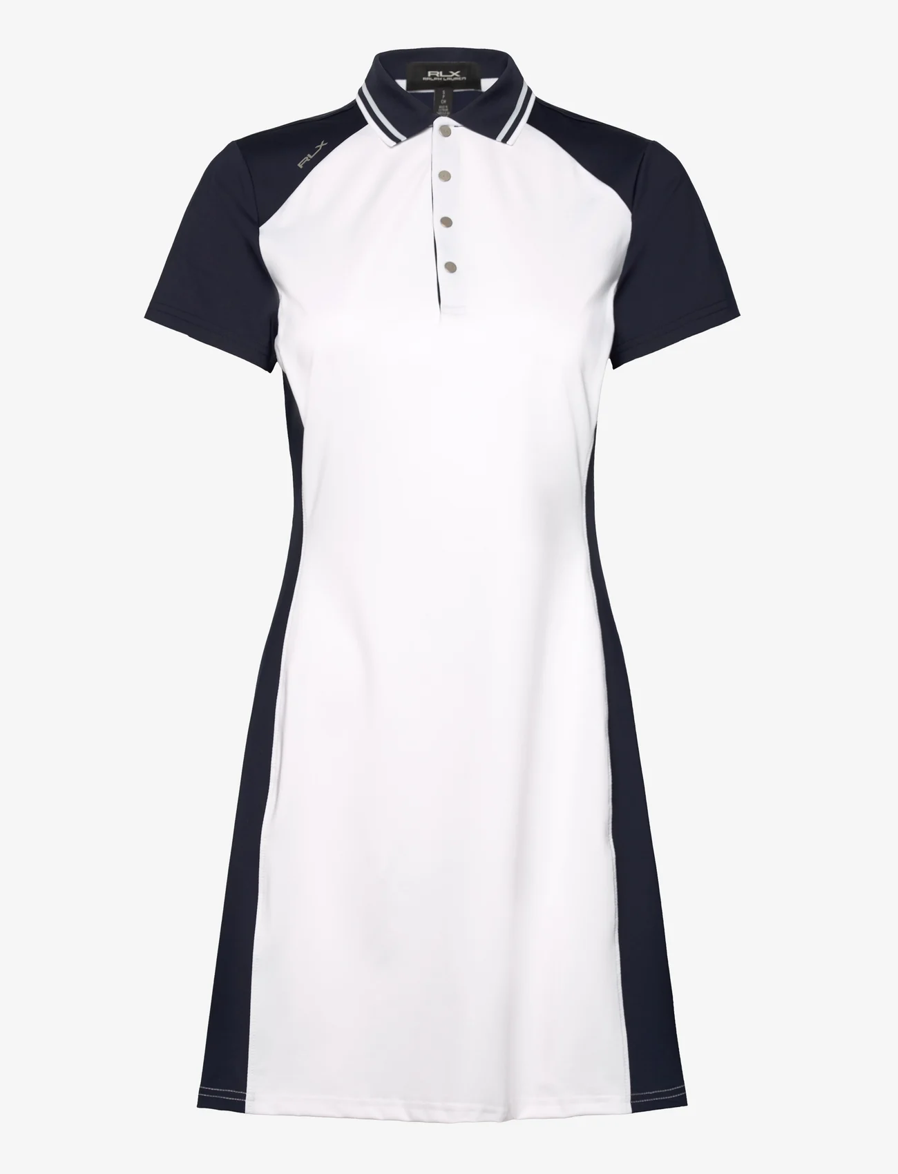 Ralph Lauren Golf - Contrast Stretch Jersey Polo Dress - marškinių tipo suknelės - refined navy mult - 0