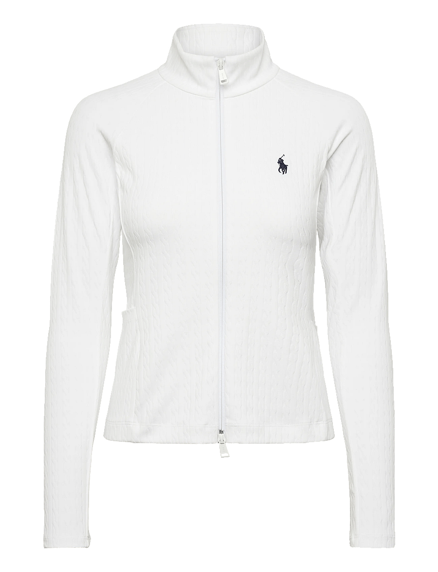Ralph Lauren Golf - ACTIVE CABLE-KNT-SWEATSHIRT - tops - ceramic white - 0