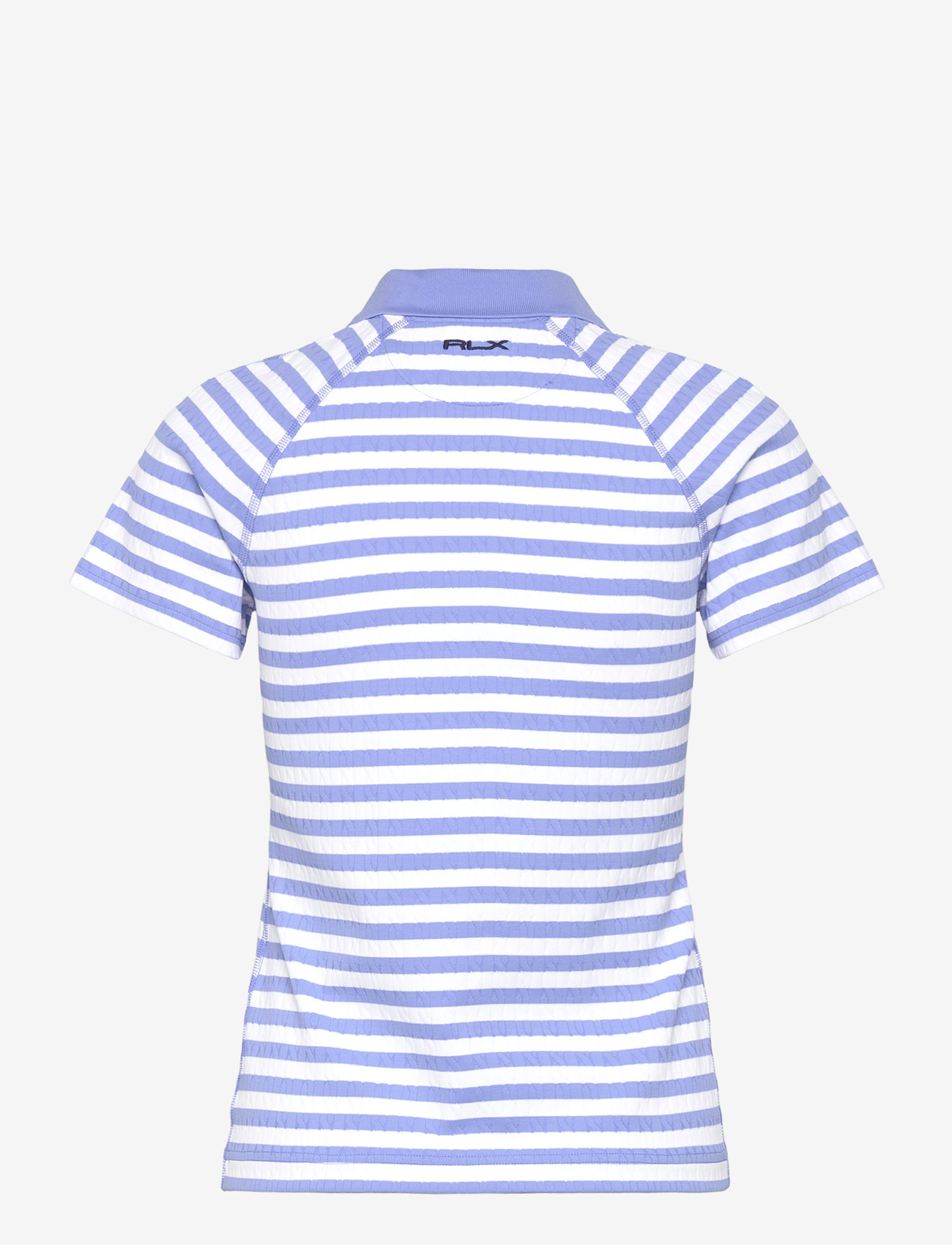Ralph Lauren Golf - Striped Cable Quarter–Zip Polo Shirt - oberteile & t-shirts - blue mist/ceramic - 1