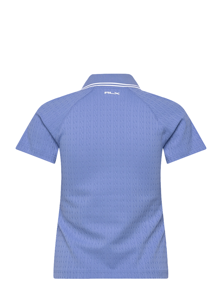 Ralph Lauren Golf - ACTIVE CABLE-KNT-POLO - oberteile & t-shirts - blue mist/ceramic - 1