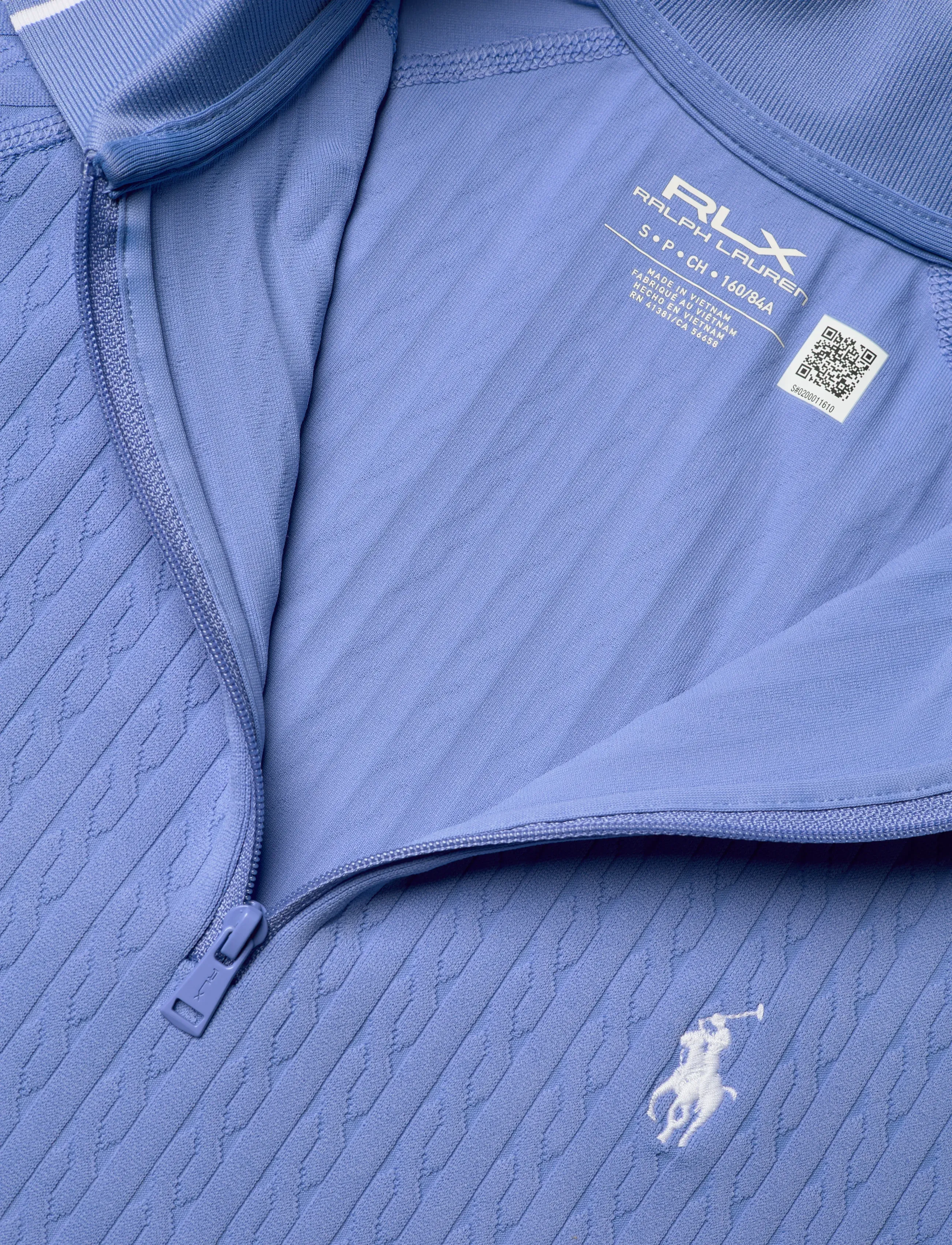 Ralph Lauren Golf - ACTIVE CABLE-KNT-POLO - toppar - blue mist/ceramic - 3