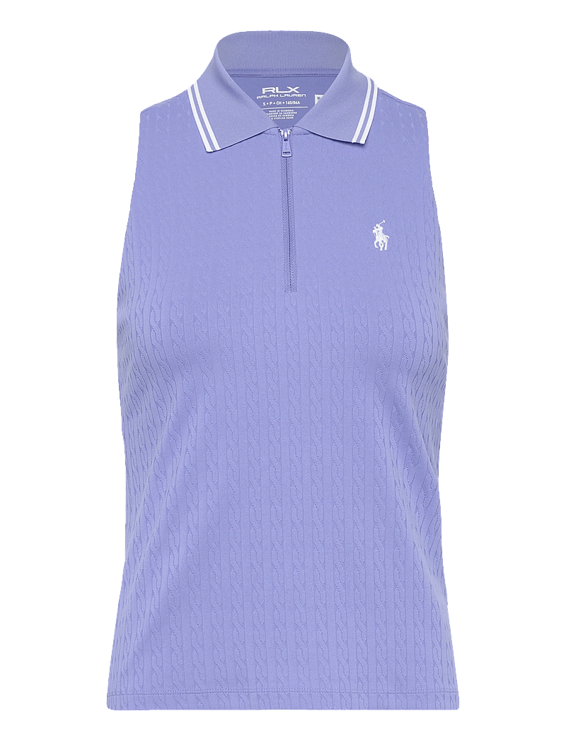 Ralph Lauren Golf - Slim Fit Sleeveless Racerback Polo Shirt - oberteile & t-shirts - blue mist/ceramic - 0