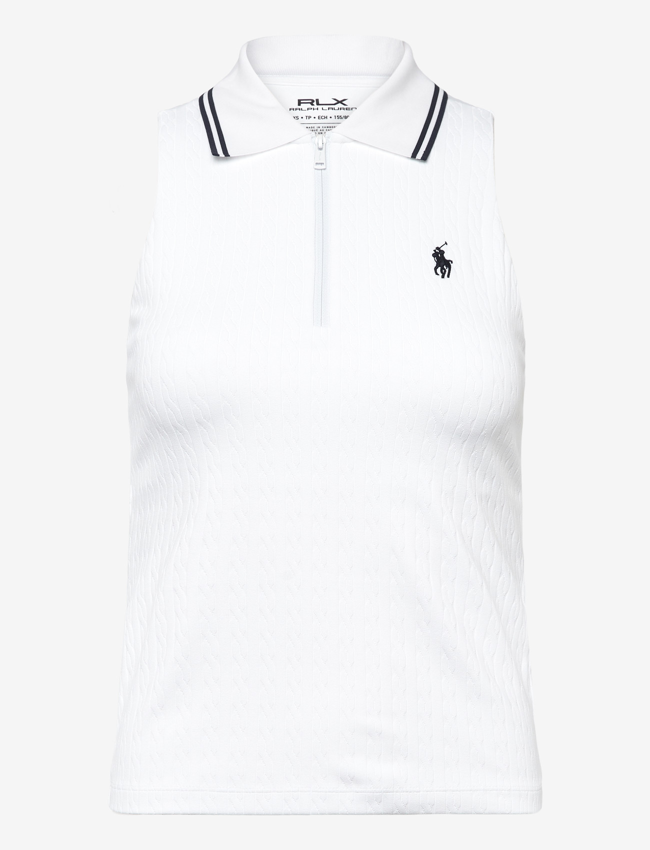 Ralph Lauren Golf - Slim Fit Sleeveless Racerback Polo Shirt - Överdelar - ceramic white/ref - 0