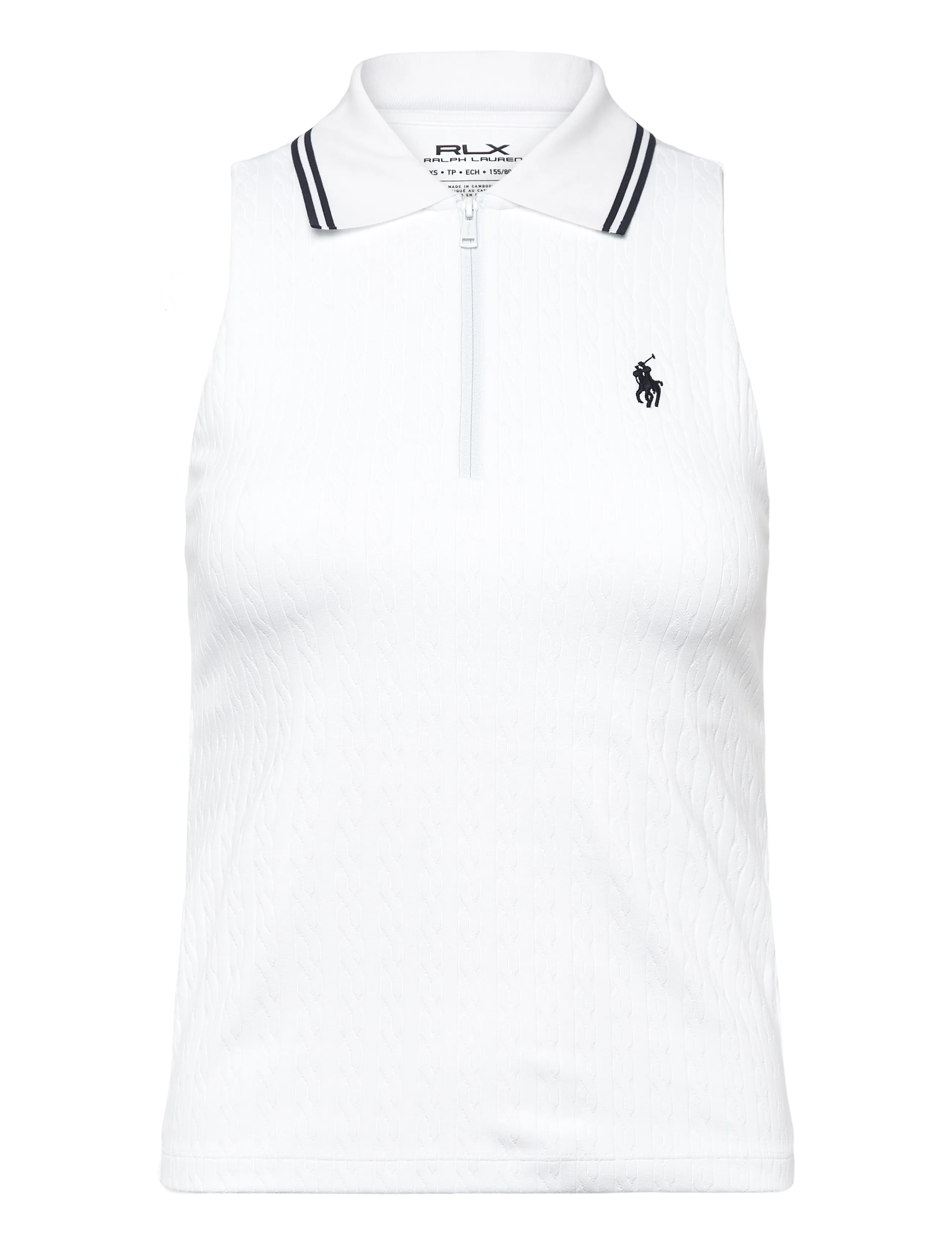 Ralph Lauren Golf Slim Fit Sleeveless Racerback Polo Shirt - Clothing - CERAMIC WHITE/REF / white