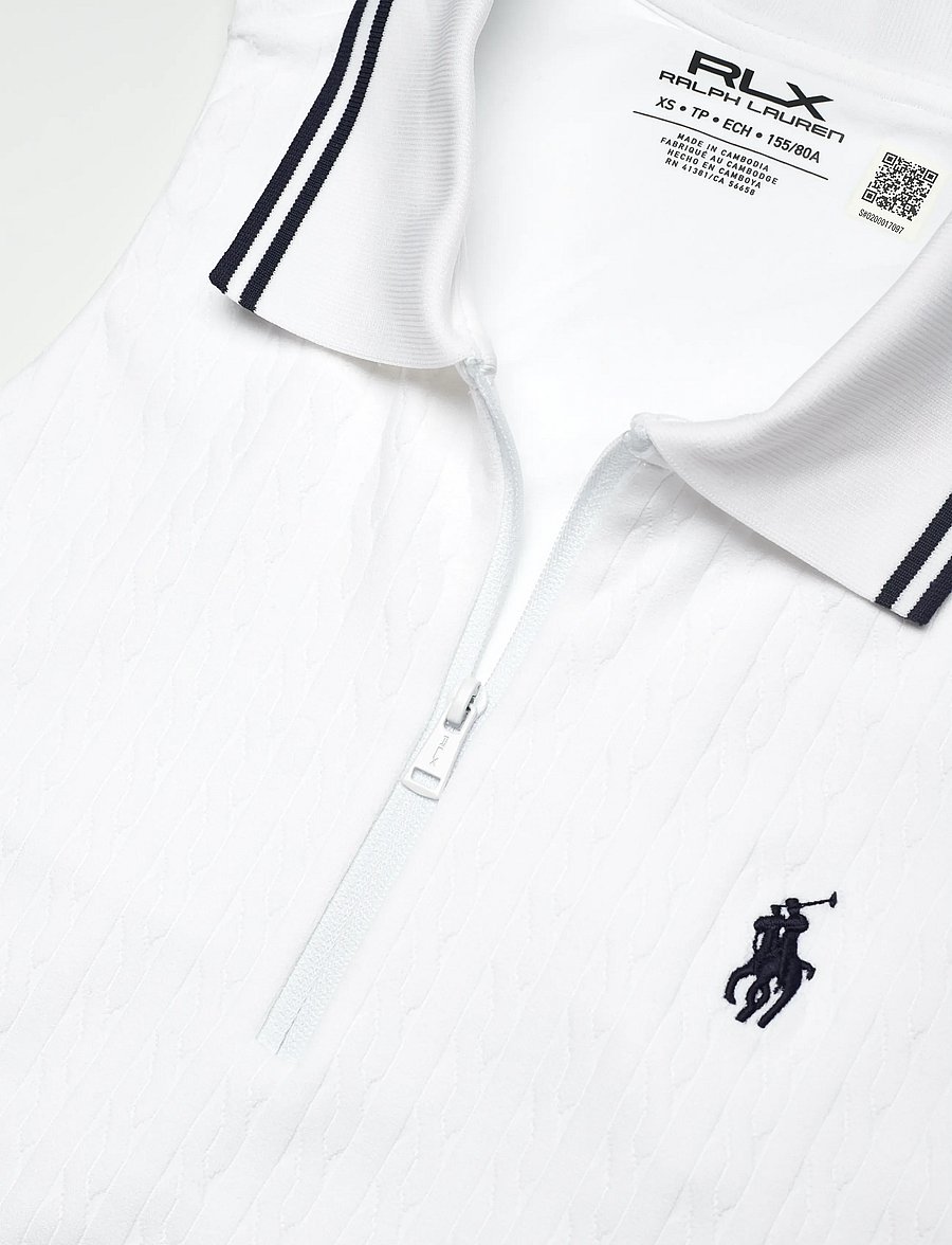 Ralph Lauren Golf - Slim Fit Sleeveless Racerback Polo Shirt - oberteile & t-shirts - ceramic white/ref - 4