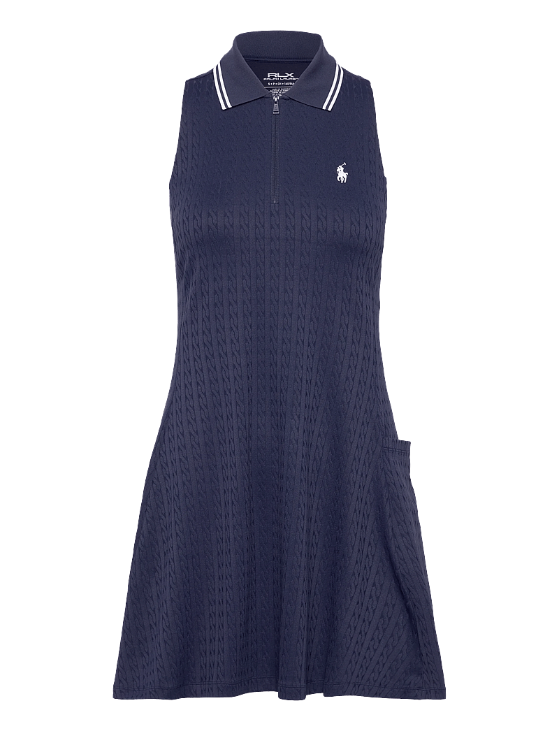 Ralph Lauren Golf - Stretch-Jacquard Sleeveless Polo Dress - kleider & röcke - refined navy/cera - 0