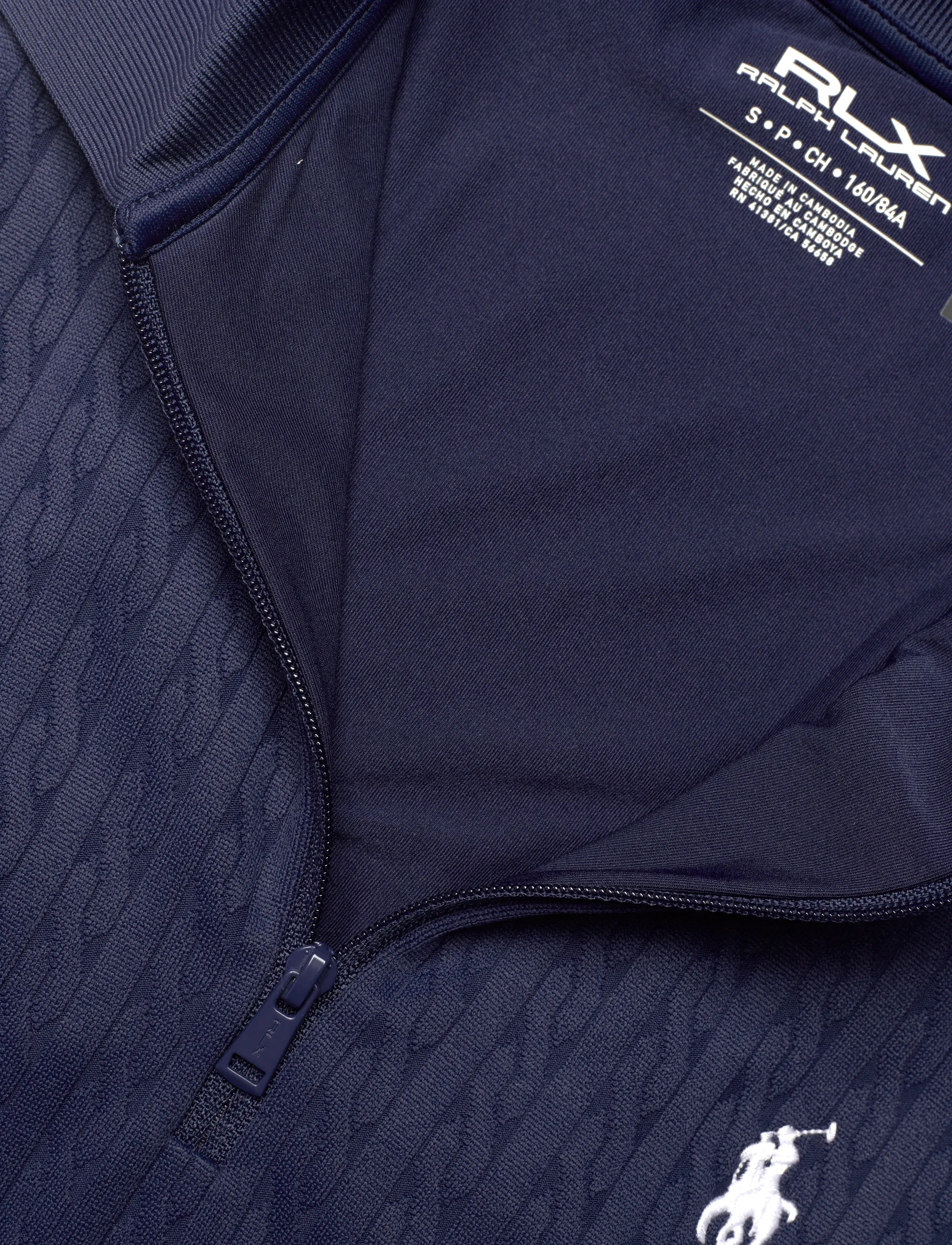 Ralph Lauren Golf - Stretch-Jacquard Sleeveless Polo Dress - kjoler & nederdele - refined navy/cera - 2