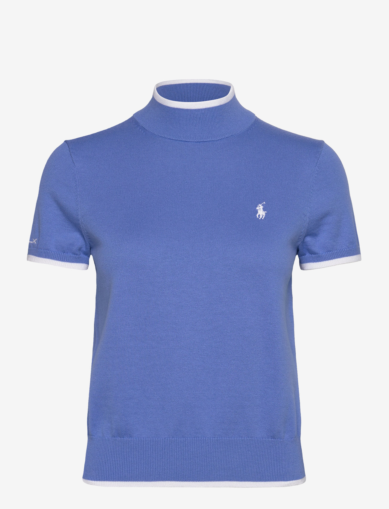 Ralph Lauren Golf - Short-Sleeve Mockneck Sweater - t-shirts - summer blue/ceram - 0