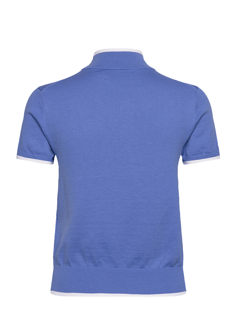 Ralph Lauren Golf - Short-Sleeve Mockneck Sweater - t-shirts - summer blue/ceram - 1