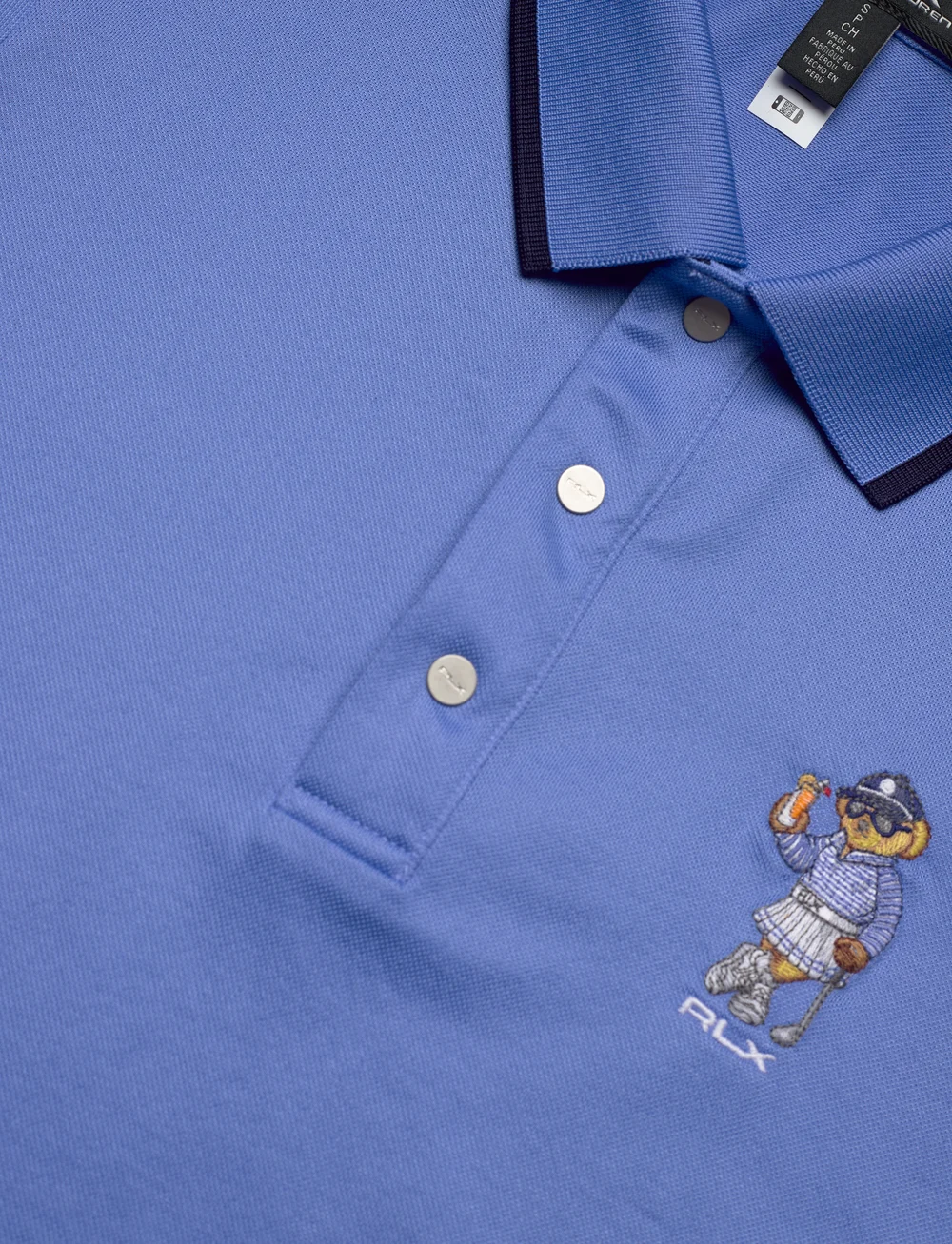 Ralph Lauren Golf - Tailored Fit Polo Bear Polo Shirt - toppe & t-shirts - summer blue - 2