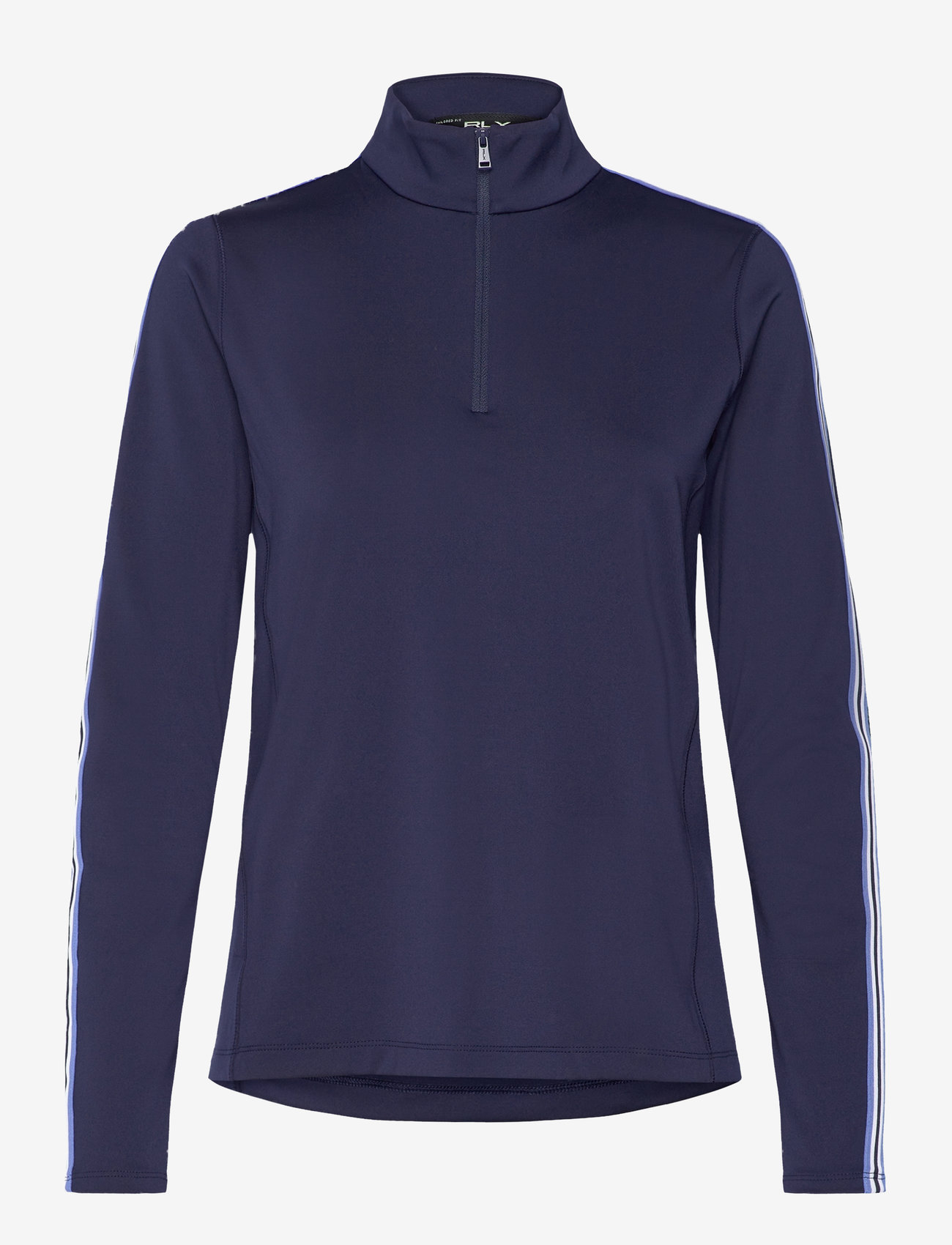 Ralph Lauren Golf - Tailored Fit Interlock Quarter-Zip - rfd nvy/smmr bl/r - 0