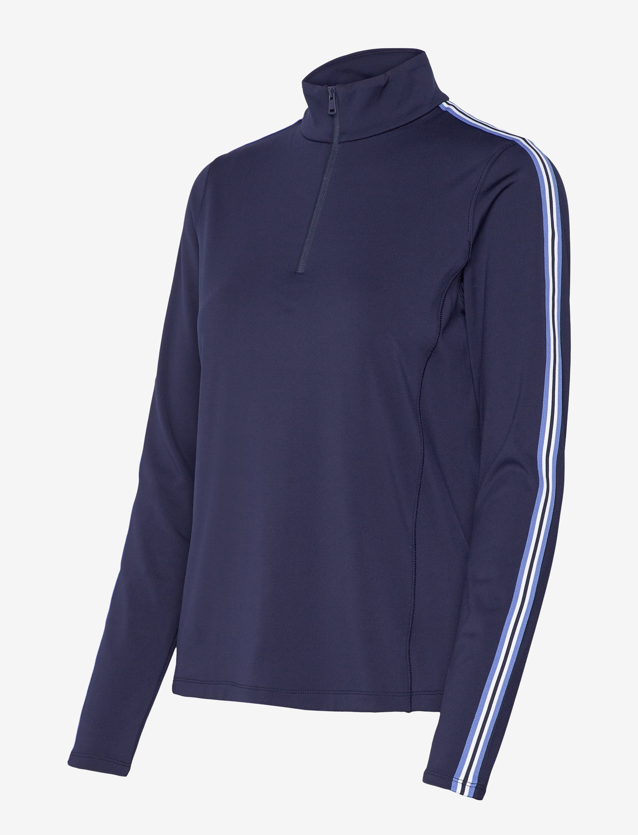 Ralph Lauren Golf - Tailored Fit Interlock Quarter-Zip - rfd nvy/smmr bl/r - 2