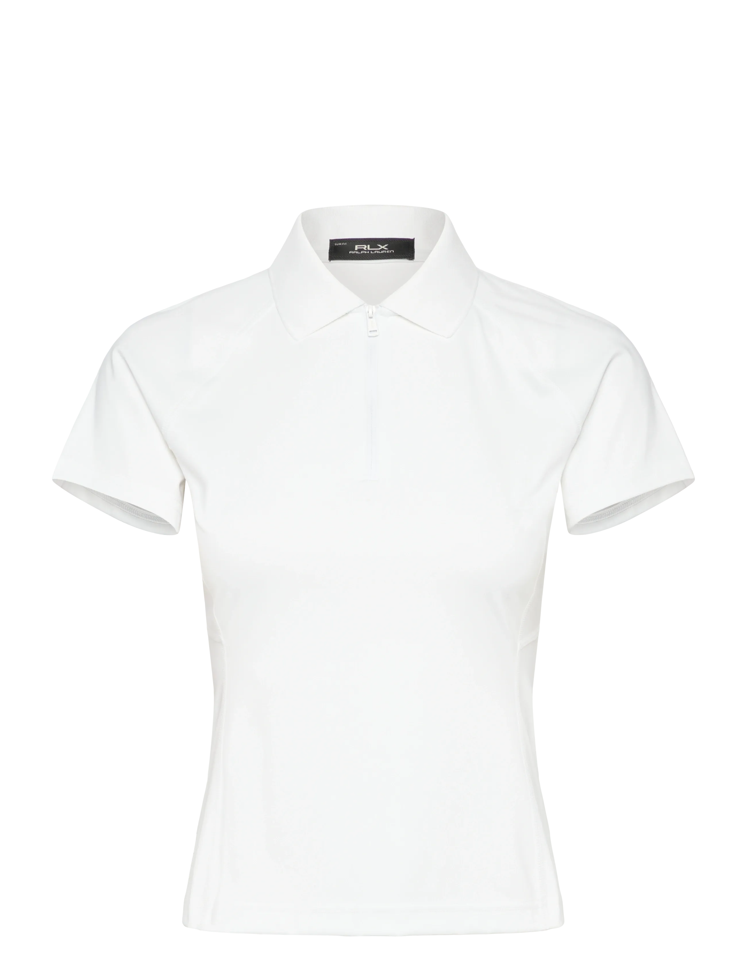 RALPH LAUREN GOLF Slim Fit Quarter-Zip Polo Shirt Weiß - XL - Damen