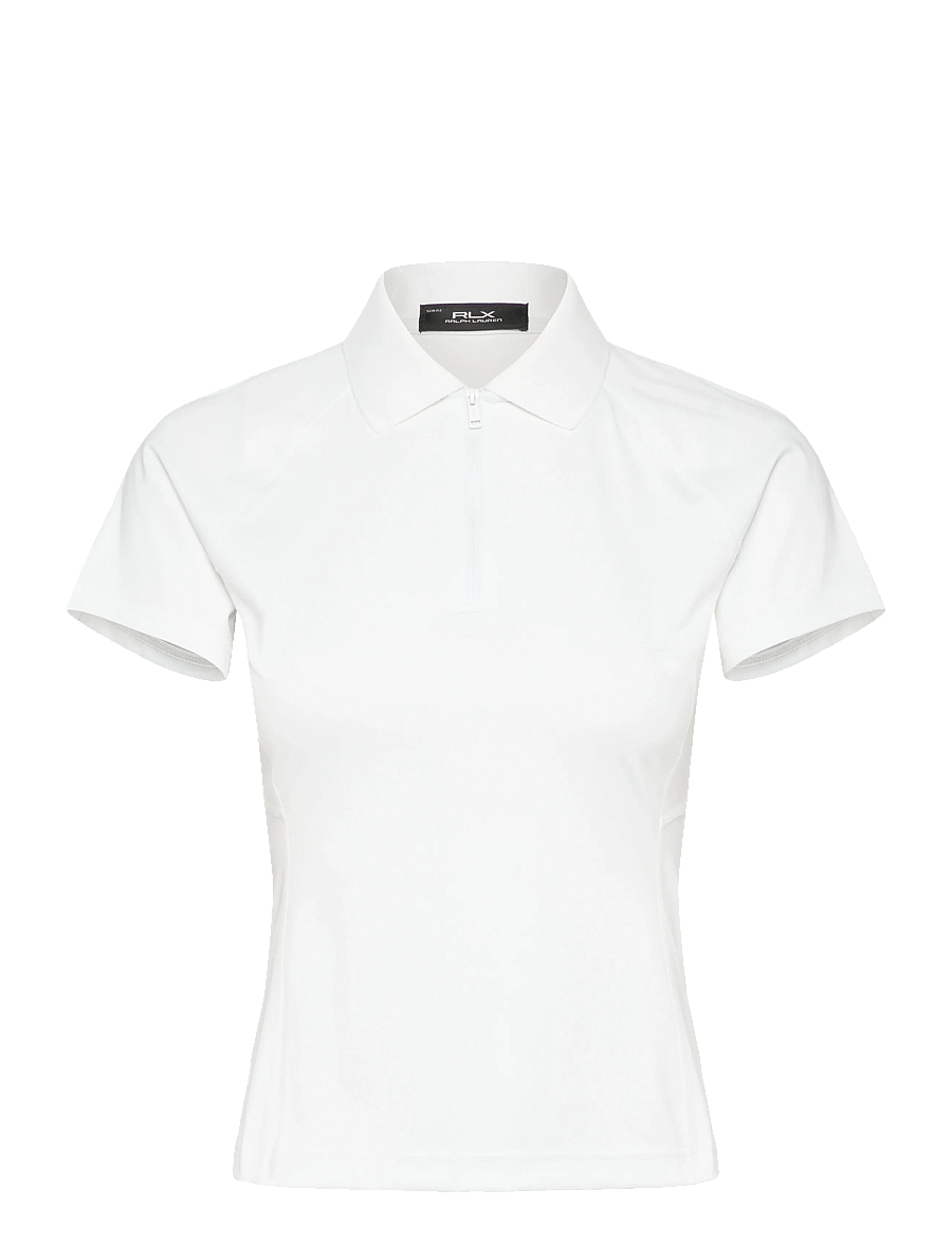 Ralph Lauren Golf - Slim Fit Quarter-Zip Polo Shirt - oberteile & t-shirts - ceramic white/rfd - 1