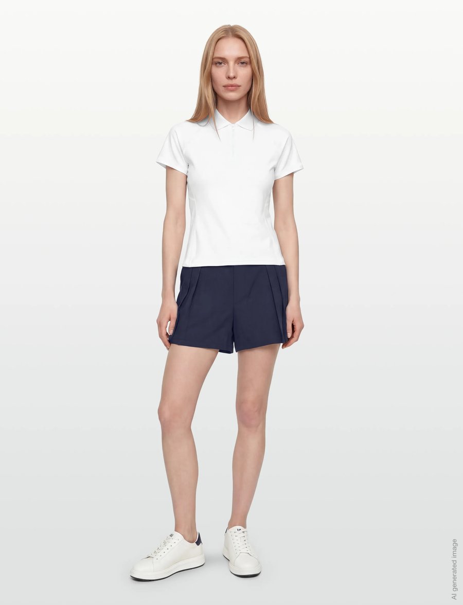 Ralph Lauren Golf - Slim Fit Quarter-Zip Polo Shirt - oberteile & t-shirts - ceramic white/rfd - 0