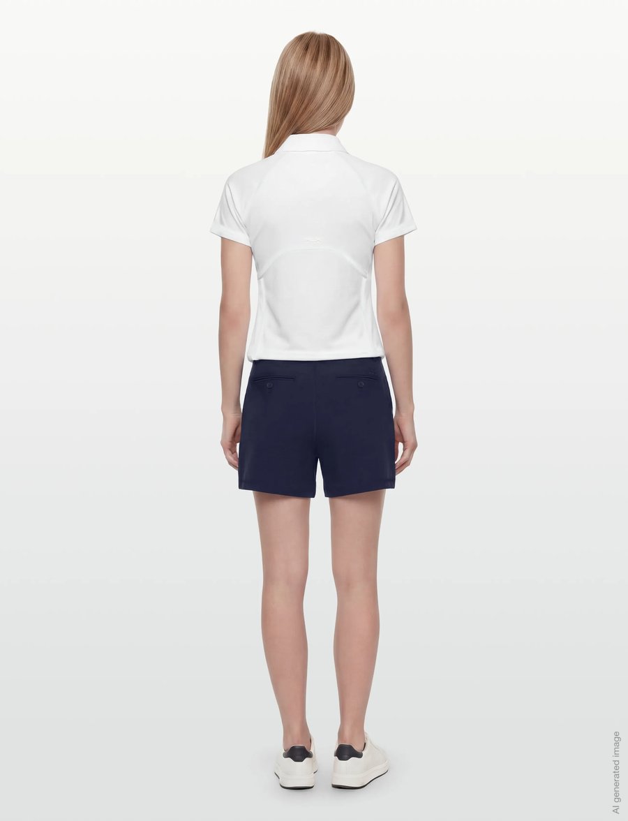 Ralph Lauren Golf - Slim Fit Quarter-Zip Polo Shirt - oberteile & t-shirts - ceramic white/rfd - 4