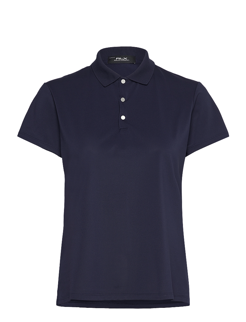 Ralph Lauren Golf - Tailored Fit Piqué Polo Shirt - toppar & t-shirts - refined navy - 0