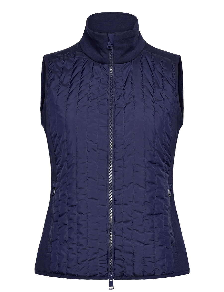 Ralph Lauren Golf - Hybrid Quilted-Front Zip Vest - refined navy - 1