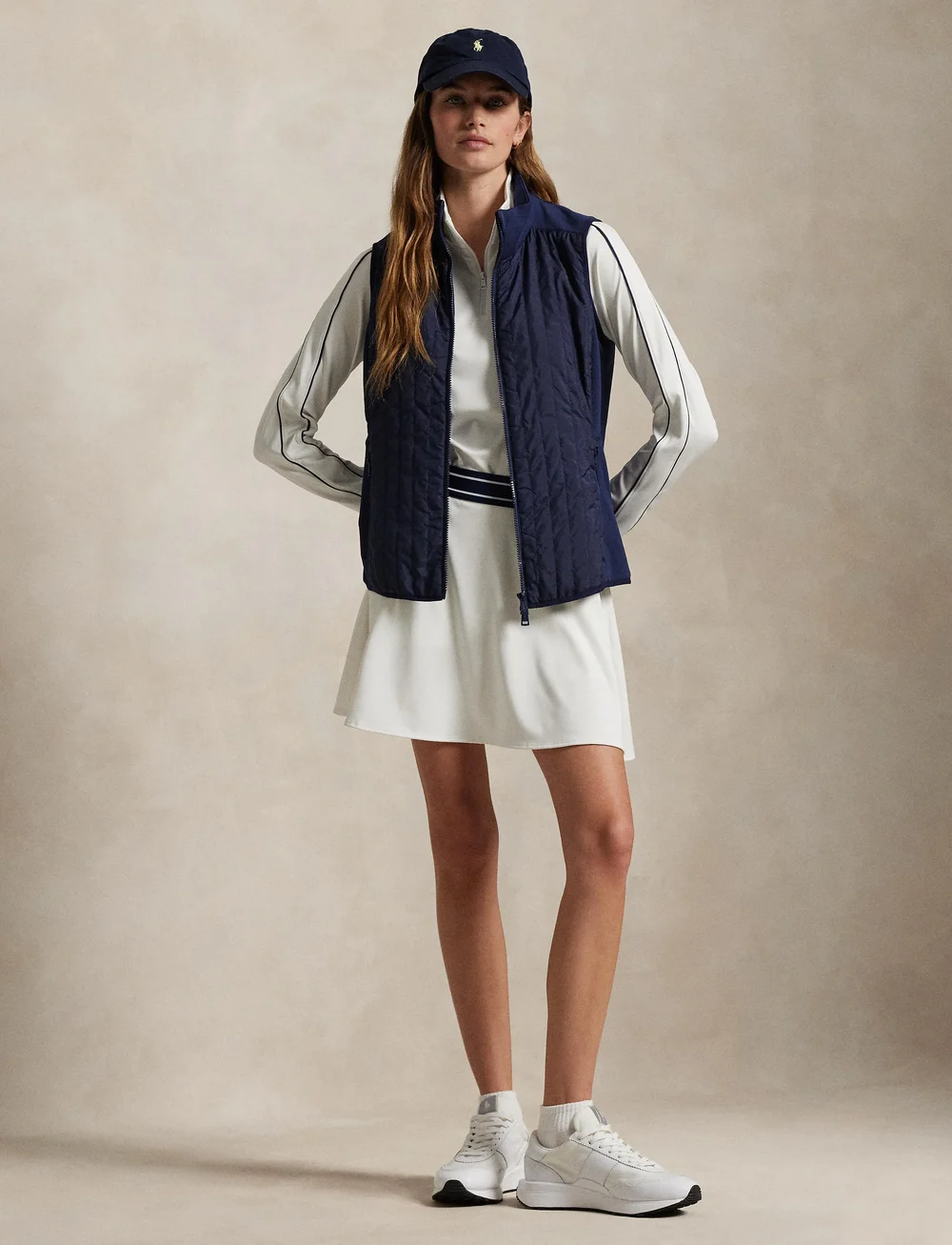 Ralph Lauren Golf - Hybrid Quilted-Front Zip Vest - efterårsjakker - refined navy - 0