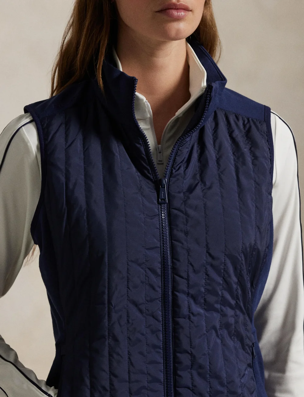 Ralph Lauren Golf - Hybrid Quilted-Front Zip Vest - efterårsjakker - refined navy - 4