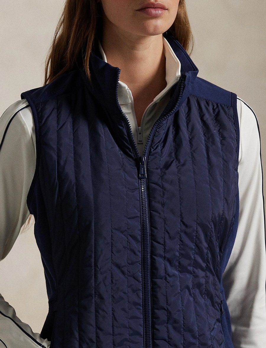 Ralph Lauren Golf - Hybrid Quilted-Front Zip Vest - refined navy - 4