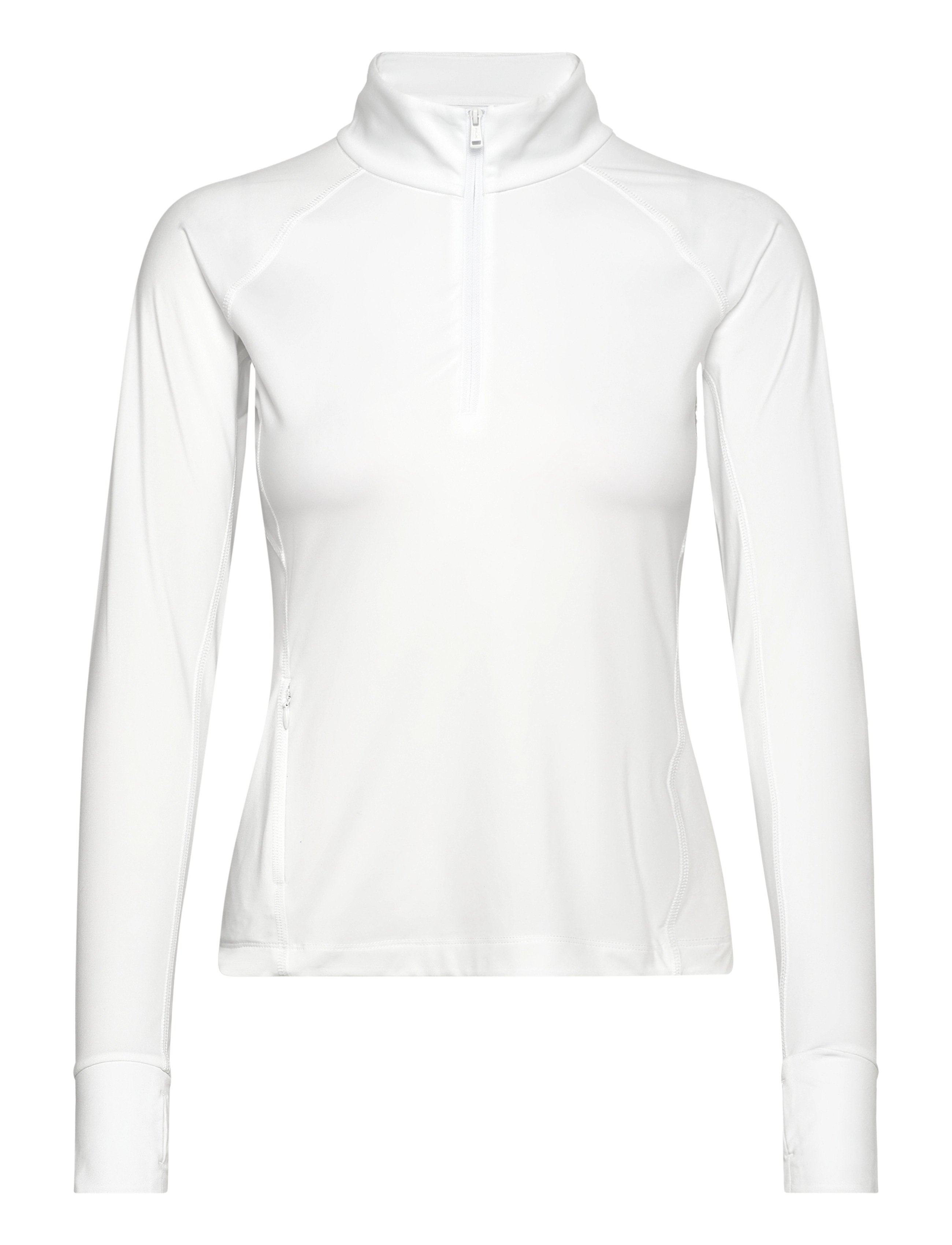 RALPH LAUREN GOLF Stretch Jersey Quarter-Zip Cream - L - Damen