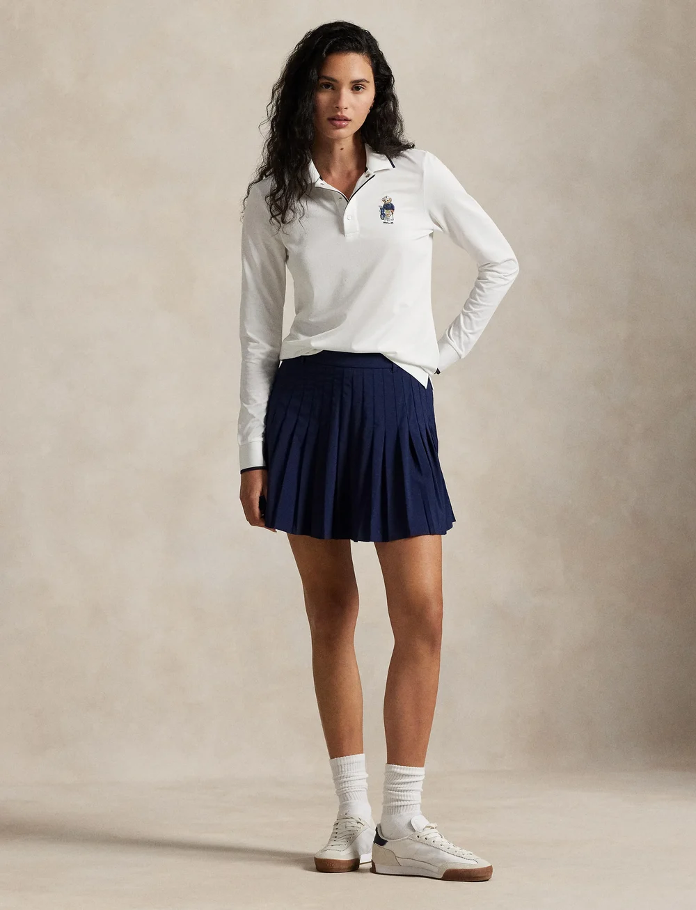 Ralph Lauren Golf - Tailored Fit Polo Bear Jersey Polo Shirt - polosärgid - ceramic white - 0