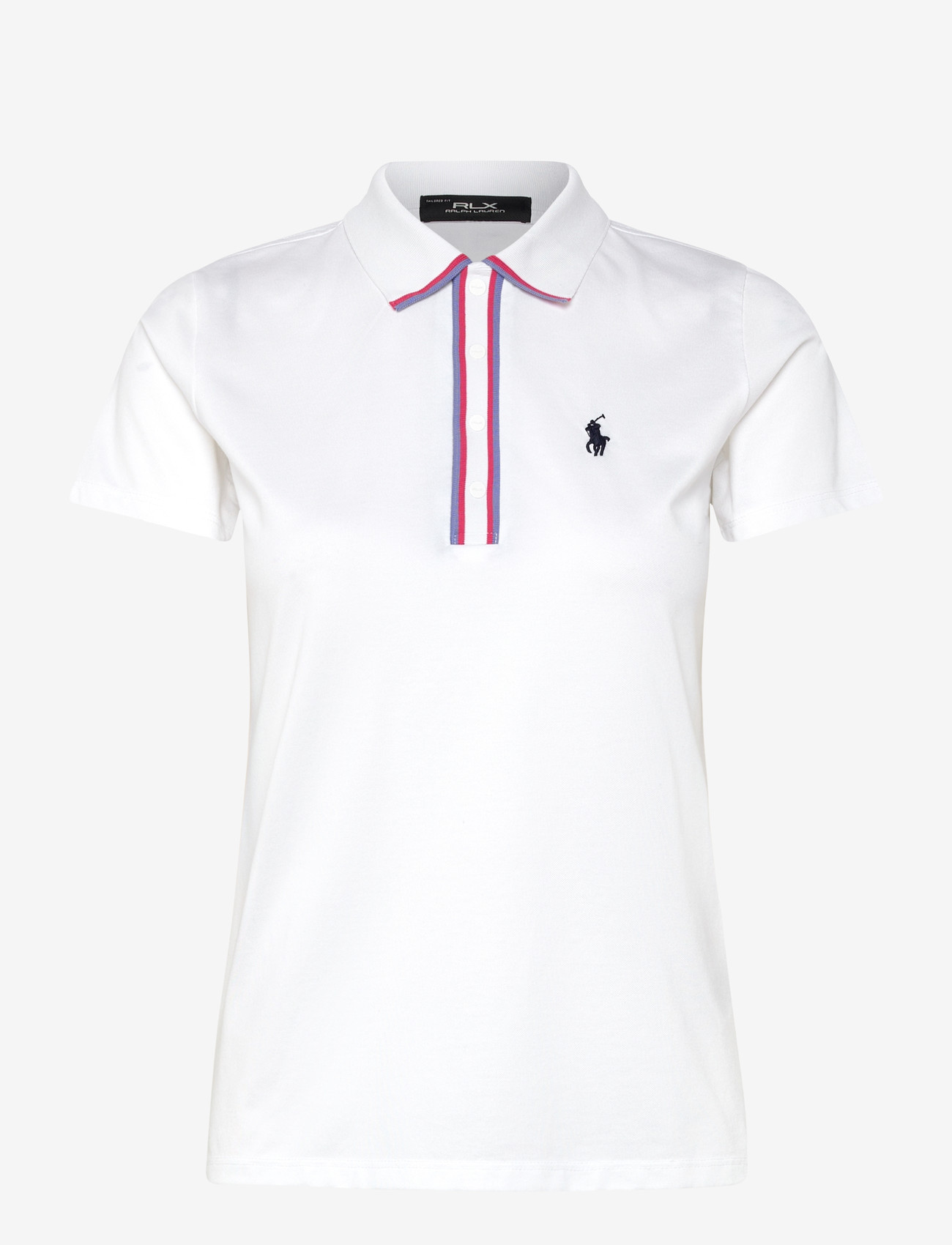 Ralph Lauren Golf - Tailored Fit Jersey Polo Shirt - crm wh/blue mist - 0