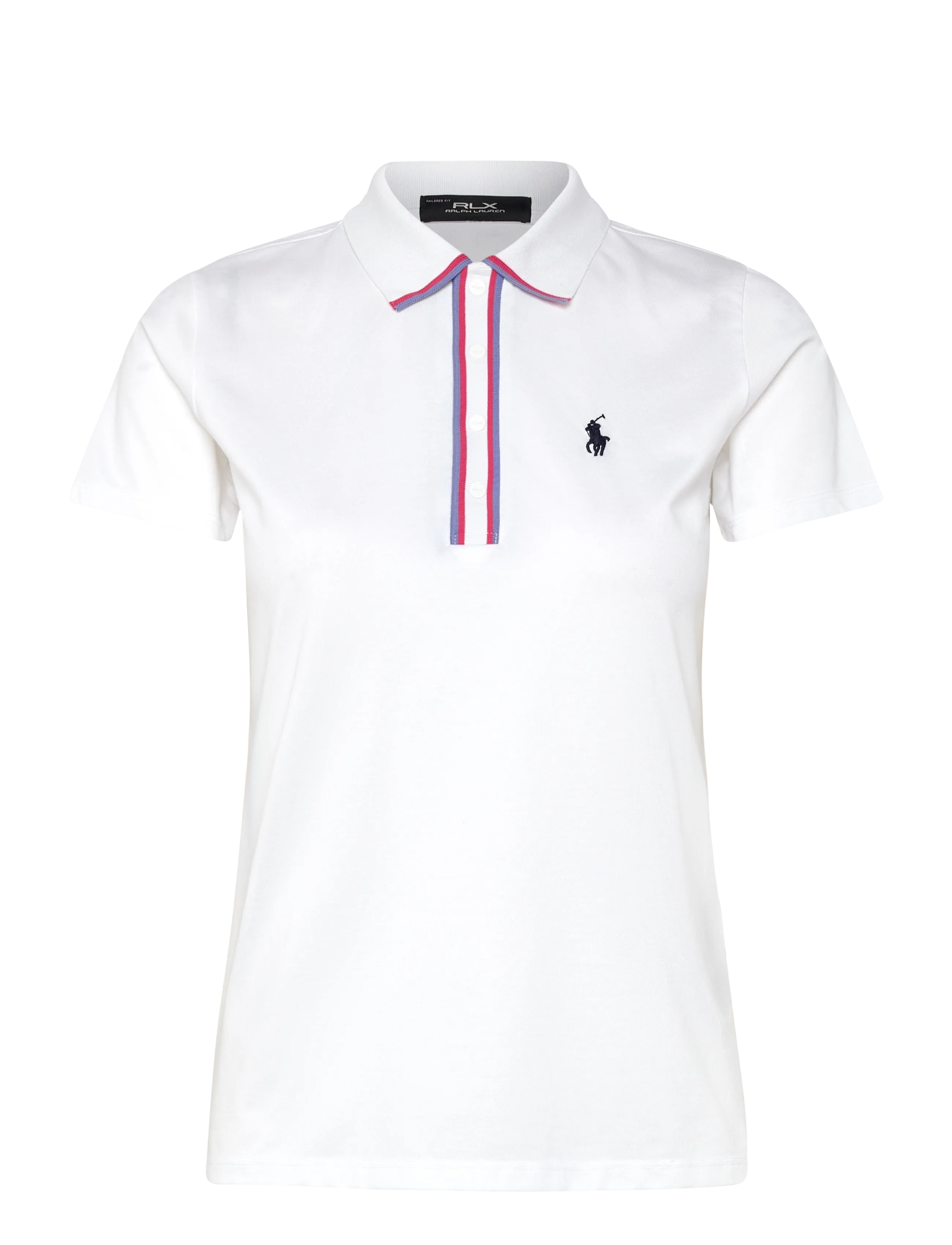 Ralph Lauren Golf Tailored Fit Jersey Polo Shirt - Oberteile & T-shirts - CRM WH/BLUE MIST / white
